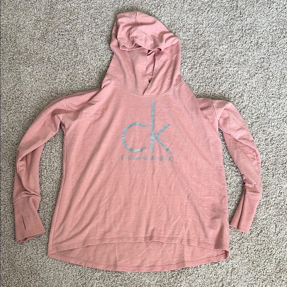 Calvin Klein Dusty Pink Hoodie with Logo
